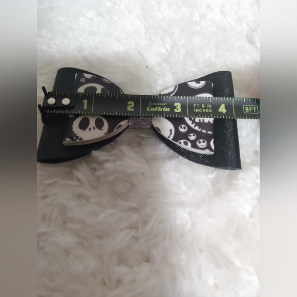 Nwt hand crafted Jack skellington 2 pc girls bow bundle - Picture 5 of 8